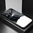 Handyhülle Silikon Hülle Rahmen Schutzhülle Spiegel Modisch Muster LS1 für Samsung Galaxy M10S Schwarz