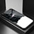 Handyhülle Silikon Hülle Rahmen Schutzhülle Spiegel Modisch Muster LS1 für Samsung Galaxy M21 Schwarz