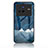 Handyhülle Silikon Hülle Rahmen Schutzhülle Spiegel Modisch Muster LS1 für Vivo X80 5G Blau