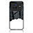 Handyhülle Silikon Hülle Rahmen Schutzhülle Spiegel Modisch Muster LS1 für Vivo X80 5G Schwarz
