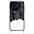 Handyhülle Silikon Hülle Rahmen Schutzhülle Spiegel Modisch Muster LS1 für Vivo X90 5G Schwarz