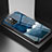 Handyhülle Silikon Hülle Rahmen Schutzhülle Spiegel Modisch Muster LS1 für Xiaomi Redmi 10 4G Blau