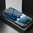 Handyhülle Silikon Hülle Rahmen Schutzhülle Spiegel Modisch Muster LS1 für Xiaomi Redmi 9i Blau