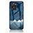 Handyhülle Silikon Hülle Rahmen Schutzhülle Spiegel Modisch Muster LS4 für Oppo A57s Blau