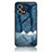 Handyhülle Silikon Hülle Rahmen Schutzhülle Spiegel Modisch Muster LS4 für Oppo F21s Pro 4G Blau