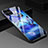 Handyhülle Silikon Hülle Rahmen Schutzhülle Spiegel Modisch Muster S02 für Huawei Nova 7i Blau