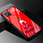 Handyhülle Silikon Hülle Rahmen Schutzhülle Spiegel Motiv Kleid Mädchen für Oppo A92s 5G Rot