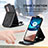 Handytasche Flip Schutzhülle Leder S01D für Motorola Moto E32s