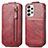 Handytasche Flip Schutzhülle Leder S01D für Samsung Galaxy A33 5G Rot