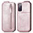 Handytasche Flip Schutzhülle Leder S01D für Samsung Galaxy S20 FE 4G Rosegold