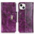 Handytasche Stand Schutzhülle Flip Leder Hülle A01 für Apple iPhone 15 Violett