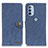 Handytasche Stand Schutzhülle Flip Leder Hülle A01D für Motorola Moto G31 Blau