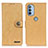 Handytasche Stand Schutzhülle Flip Leder Hülle A01D für Motorola Moto G31 Gold