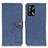 Handytasche Stand Schutzhülle Flip Leder Hülle A01D für Oppo F19 Blau