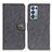 Handytasche Stand Schutzhülle Flip Leder Hülle A01D für Oppo Reno6 Pro+ Plus 5G Schwarz