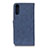 Handytasche Stand Schutzhülle Flip Leder Hülle A01D für Samsung Galaxy A02 Blau