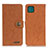 Handytasche Stand Schutzhülle Flip Leder Hülle A01D für Samsung Galaxy F42 5G Braun