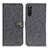 Handytasche Stand Schutzhülle Flip Leder Hülle A01D für Sony Xperia 10 III Lite Schwarz