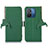 Handytasche Stand Schutzhülle Flip Leder Hülle A01D für Xiaomi Redmi 12C 4G Grün