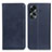 Handytasche Stand Schutzhülle Flip Leder Hülle A02D für Oppo A78 5G Blau