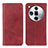 Handytasche Stand Schutzhülle Flip Leder Hülle A02D für Oppo Find X7 Ultra 5G Rot