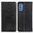 Handytasche Stand Schutzhülle Flip Leder Hülle A02D für Samsung Galaxy M52 5G Schwarz