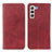 Handytasche Stand Schutzhülle Flip Leder Hülle A02D für Samsung Galaxy S21 Plus 5G Rot