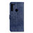 Handytasche Stand Schutzhülle Flip Leder Hülle A04D für Motorola Moto One Fusion Plus Blau