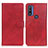 Handytasche Stand Schutzhülle Flip Leder Hülle A05D für Motorola Moto G Pure Rot