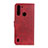 Handytasche Stand Schutzhülle Flip Leder Hülle A05D für Motorola Moto One Fusion Rot