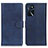 Handytasche Stand Schutzhülle Flip Leder Hülle A05D für Oppo A16 Blau