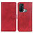 Handytasche Stand Schutzhülle Flip Leder Hülle A05D für Oppo Reno5 A Rot