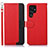 Handytasche Stand Schutzhülle Flip Leder Hülle A05D für Samsung Galaxy S23 Ultra 5G Rot