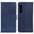 Handytasche Stand Schutzhülle Flip Leder Hülle A05D für Sony Xperia 1 IV Blau