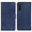 Handytasche Stand Schutzhülle Flip Leder Hülle A05D für Sony Xperia 10 III SOG04 Blau