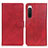Handytasche Stand Schutzhülle Flip Leder Hülle A05D für Sony Xperia 10 IV Rot