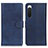 Handytasche Stand Schutzhülle Flip Leder Hülle A05D für Sony Xperia 10 V Blau