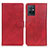 Handytasche Stand Schutzhülle Flip Leder Hülle A05D für Vivo iQOO Z6 5G Rot