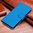 Handytasche Stand Schutzhülle Flip Leder Hülle A06D für Huawei Honor X8b Hellblau