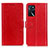 Handytasche Stand Schutzhülle Flip Leder Hülle A06D für Oppo A16 Rot