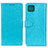 Handytasche Stand Schutzhülle Flip Leder Hülle A06D für Samsung Galaxy A22s 5G Hellblau