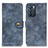 Handytasche Stand Schutzhülle Flip Leder Hülle A07D für Oppo Reno6 5G Blau