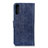 Handytasche Stand Schutzhülle Flip Leder Hülle A07D für Samsung Galaxy A02 Blau