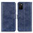 Handytasche Stand Schutzhülle Flip Leder Hülle A07D für Samsung Galaxy F02S SM-E025F Blau