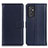 Handytasche Stand Schutzhülle Flip Leder Hülle A08D für Samsung Galaxy A82 5G Blau