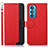 Handytasche Stand Schutzhülle Flip Leder Hülle A09D für Motorola Moto Edge 30 5G Rot