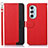 Handytasche Stand Schutzhülle Flip Leder Hülle A09D für Motorola Moto Edge X30 5G Rot