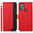 Handytasche Stand Schutzhülle Flip Leder Hülle A09D für Motorola Moto G50 Rot