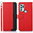 Handytasche Stand Schutzhülle Flip Leder Hülle A09D für Motorola Moto G60s Rot