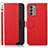 Handytasche Stand Schutzhülle Flip Leder Hülle A09D für Nokia G400 5G Rot